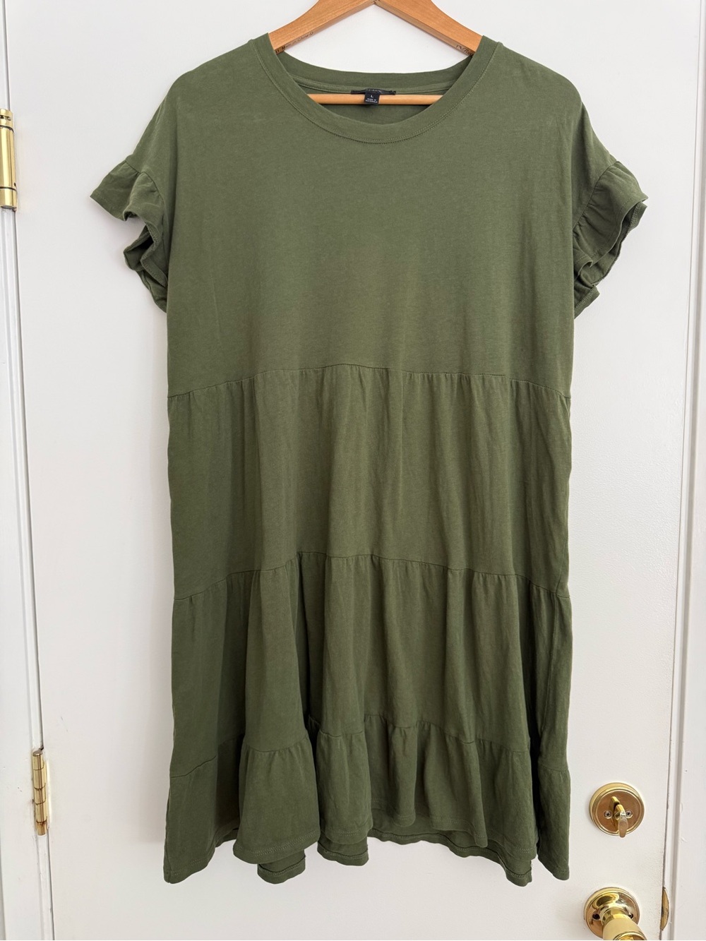 J. Crew Olive Green Crewneck Top